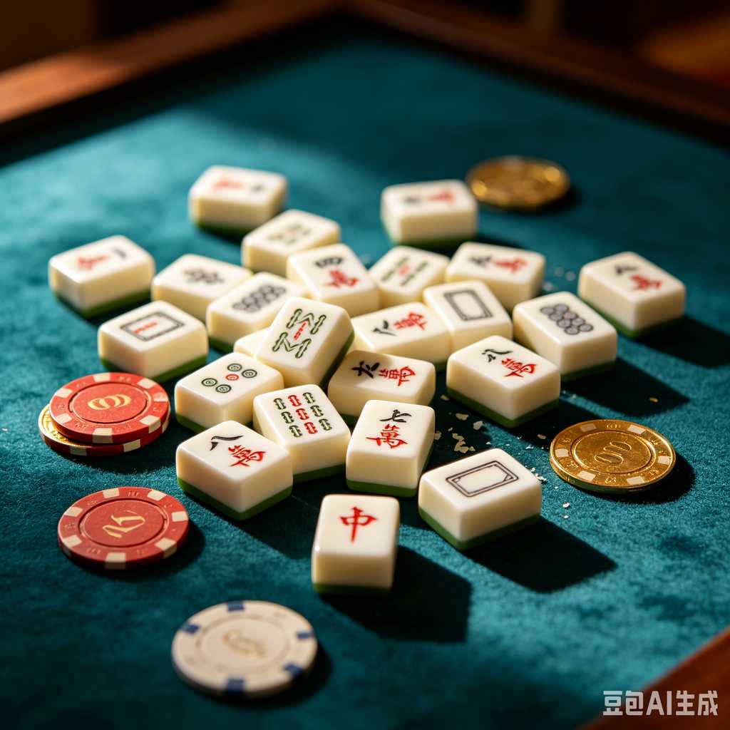 modern text mahjong tiles
